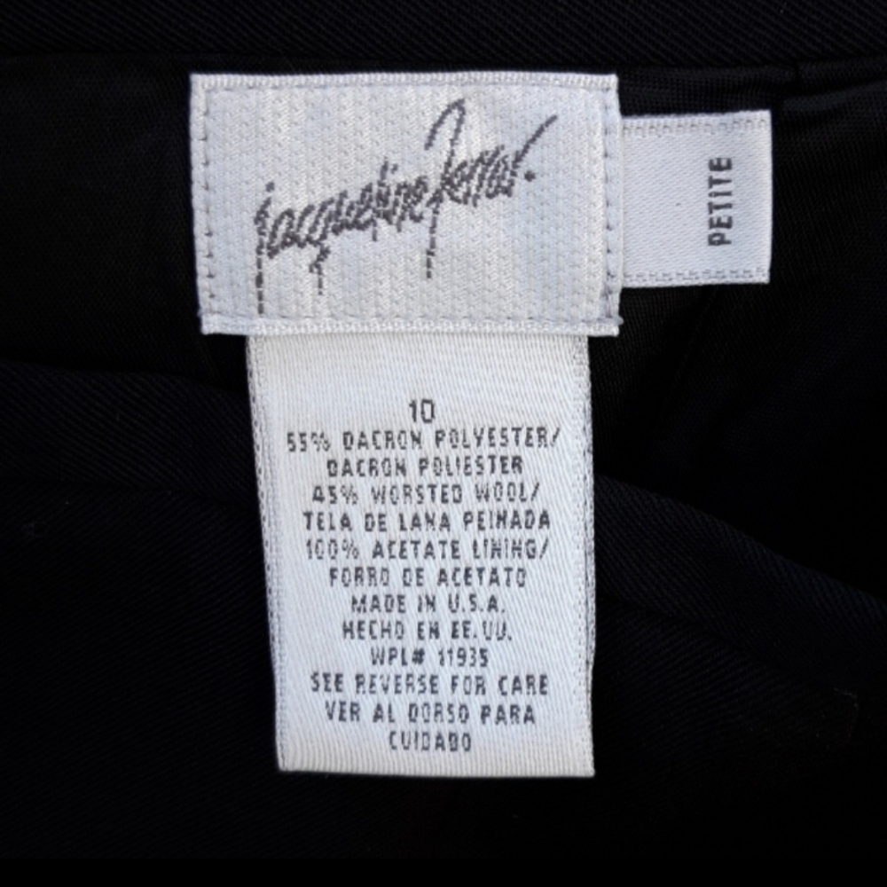 Jacqueline Ferrar Solid Black High Waisted Dark Academia Short Wool Skirt - Picture 5 of 11